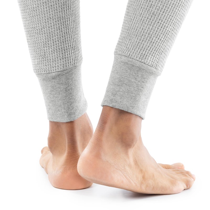 Indera Men's Traditional Waffle Thermal Long Johns Underwear, Heather Grey, X-Large - Image 3